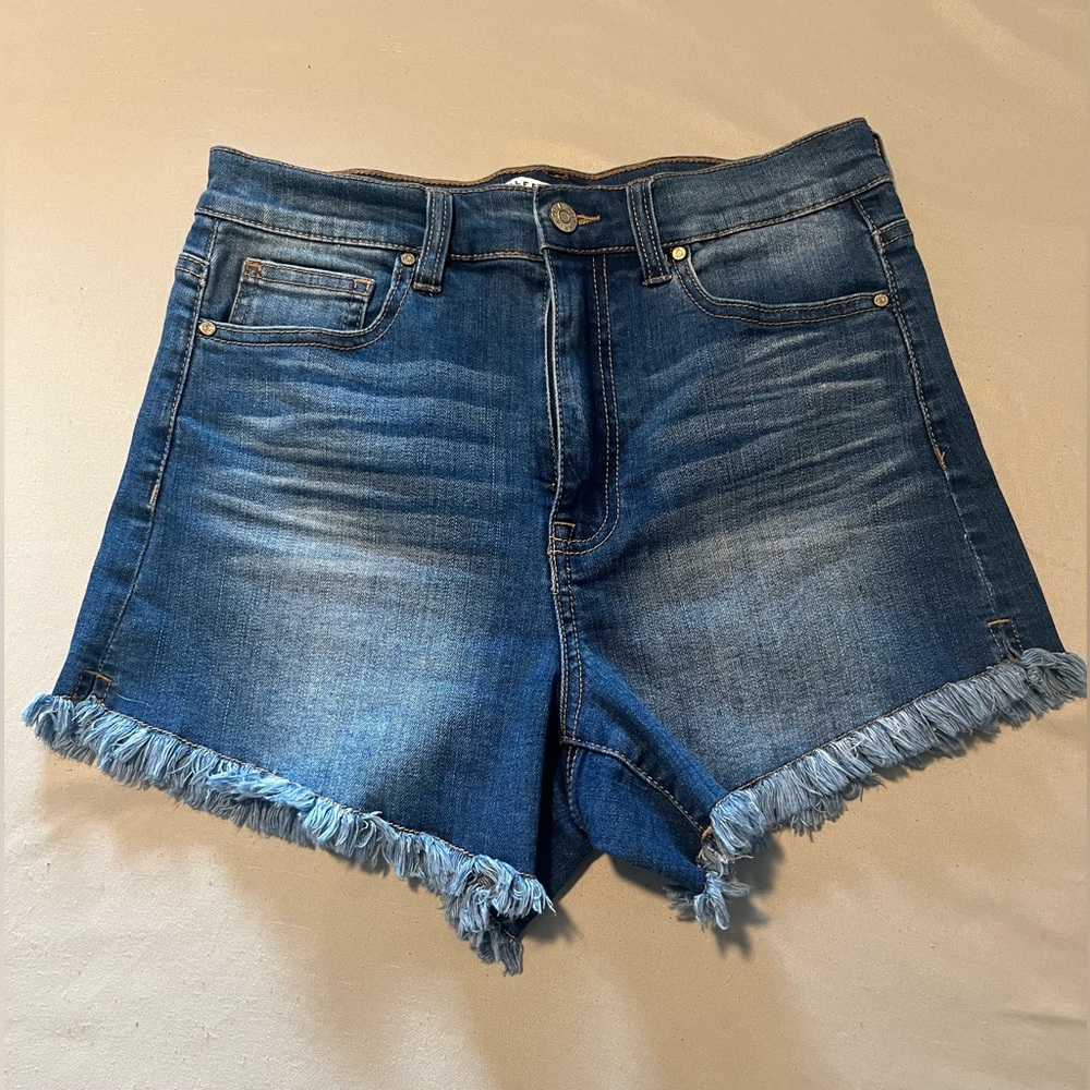 Celebrity Pink Frayed Hem Denim Shorts